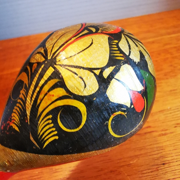 Khokhloma Vintage Wooden Decorative Spoon Made in USSR - Picture 14 of 16